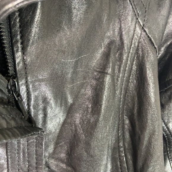 Danier | leather and faux fur jacket Size L - Picture 6 of 13